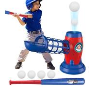 Générique Baseball Pitching Machine - ABS | Toy Baseball Outdoor Sport Game, Set with Pitching Machine | Softball and Baseballs Training for Kids Ages 3-8 Years Practicing with Friends