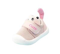 Générique Basket Enfant,Spring and Summer Boys and Girls Toddlers Cute Frog Soft Bottom Light Breathable and Comfortable Chaussures De Sports Noir(Pink,20 Infant)