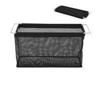 Générique Basket, Fabric Baskets Organization, 13.98 x 4.8 x 7.09 Inches Folding Basket with Mesh Sides, Space-Saving Storage Bin, Foldable Organizer for Closet Shelf Tabletop, Toys, Lamps, Snacks