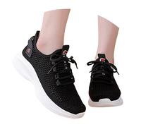 Générique Basket Femme Chaussures De Marche Légère Air Respirant Sneaker en Maille Antidérapage Chaussures De Running À Lacets-Coussin Décontracté Baskets pour Gym Running Athlétisme Jogging