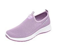 Générique Basket Femme Confort Chaussure De Running pour Femmes Chaussures Décontractées Ethniques D'Été Creux Respirant Talon Plat Semelle Souple Sport Marche Tennis Les Baskets Orthopédique Course