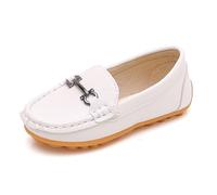 Générique Basket Fille Baskets décontractées pour garçons,Chaussures habillées Respirantes à Semelle Souple,idéales pour Les Performances Scolaires et Le Quotidien.(White,7-8 Years)