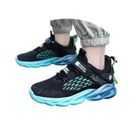 Générique Basket Garcon Chaussure Enfant garçon, Respirantes Chaussures de Course Athlétiques Garçons Filles Léger Respire Décontractées Cà Lacets Auto-Agriffants Enfilage Rapide (35.5 Big Kids)