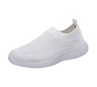 Générique Basket Orthopedique Femme Chaussure Running Femme 2026 Femmes Printemps Et Été Chaussures de Course Grandes Marche en Plein Volant Agitant des Baskets en Baskets de Running (White,41)