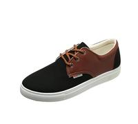 Générique Basket Orthopedique Homme Mode Hommes Chaussures Décontractées Plat À Lacets Bout Rond Chaussure Décontractées Confortables Basket Les Chaussures De Marche À Bout Rond, De Sport Noir 45