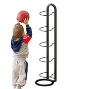 Générique Basketball Holder Stand - Sports Ball Storage Rack | Sports Ball Organizer | for Volleyball Basketball Soccer Garage Gym Indoor Outdoor School Backyard Court