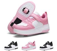 Générique Baskets Fille Semelle Épaisse avec Roues Chaussures Patinage Automatique Cadre Solide Chaussures Enfant Mouvements Fluides Activités Roller
