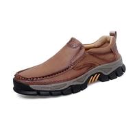 Générique Baskets Homme Chaussures décontractées pour Les Jours - Confortables et faciles à Enfiler/Retirer, idéales pour l'extérieur et Le W nd. Semelles résistantes. (Brown, 43)