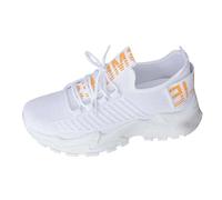 Générique Baskets Mode Femme Baskets en Respirante pour la Course et Le Quotidien - Chaussures de Sport à Enfiler avec Un Design adapté (White, 38)