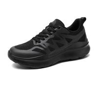 Générique Baskets Respirantes en de Couleur Unie pour Couples, Chaussures de Course Confortables et Tendance (Black, 42)