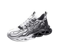 Générique Basquettes Homme Blanche Chaussure Chaussettes Montantes pour Hommes, Chaussures De Marche Chaussures Habillées Marron pour Hommes Occasionnel De Marche À Enfiler À Enfiler D'entraînement