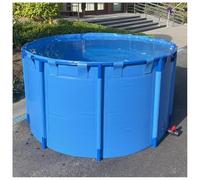 Générique Bassin à carpes koï extérieur Durable - Aquarium Hors Sol pour Jardin et intérieur, idéal pour Les Poissons et Les Plantes Aquatiques (1,2 x 0,6 m / 3,94 x 1,97 pi)