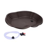 Générique Bassin de Bain pour Reptiles, Gamelle d'alimentation, Abreuvoir avec Rampe, Décoration D'aquarium pour Geckos, Serpents, Dragons Barb, Tuyau de vidange