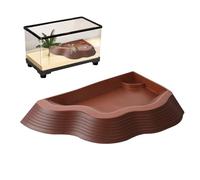 Générique Bassin pour Tortues | Bols Nourriture Tortue Anti-Dérapants avec Rampe Texturée | Bassin De Bain pour Lézard Dragon Serpent Et Gecko