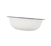 Générique Bassine Émaillée Blanche Vintage pour Bain de Pieds, Facile à Nettoyer, Forme Unique, pour Trempage des Pieds à Domicile