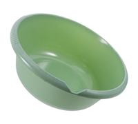 Générique Bassine plastique 6,5 L épaisse avec bec de dérivation, lavabo vert ABS pour lavage manuel et bain de pieds en salle de bain