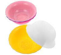 Générique Bassine Ronde en Plastique Solide Multi-usage 6 Pièces Couleur Aléatoire pour Nettoyage Visage Usage Domestique et Salon pour Lavage et Spa