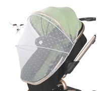 Générique Bassinet Net - Stroller Net Baby Net Full Cover | Full Cover Stroller Tent | Portable Crib Netting Mesh Protective for Travel Baby Pram Net Breathable, for City Walk