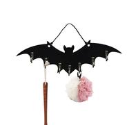 Générique Bat Wall Hook, Gothic Bat Key Rack, Wood Decorative Space-Saving Organizer Hanger Rack for Holiday Decor, Closet, Bathroom, Dorm, Entryway, Laundry, Kitchen, and Bedroom, 29x9cm