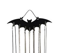 Générique Bat Wall Hook, Gothic Wooden Key Rack, 29x9cm/11.42x3.54 Inches Decorative Space-Saving Organizer for Entryway Closet Bathroom Bedroom Dorm Kitchen Laundry Holiday Décor Wood
