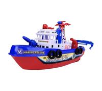 Générique Bateau de Pompiers électrique Miniature, Modèle Réduit de Bateau de Pompiers pour Garçons