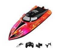 Générique Bateau RC Jouet | Véhicule De Course Électrique Et Étanche | Jouet Bateau De Course Télécommandé | pour Garçons, Filles, Étudiants, Piscine, Lac, Étang et Jardin