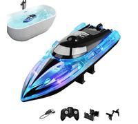 Générique Bateau RC | Véhicule De Course Électrique Et Étanche | Bateau Aquatique Télécommandé pour | Garçons, Filles, Étudiants, Ados, Piscine, Étang, Lac, Jardin Et