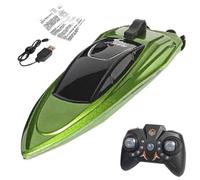 Générique Bateau Télécommandé - Jouet De Piscine Course Acrobatique 2.4 GHz - Bateau RC Rapide,pour Piscine Extérieure Lac Étang Rivière Plage Parc Garçons Filles de 4 à 12 Ans