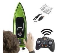 Générique Bateau Télécommandé pour,2,4 GHz Course Acrobatique Jouets Aquatiques pour Piscine | Télécommande pour Bateau Aquatique,pour de 4 à 12 Ans Filles Garçons Piscine Lac Rivière Plage Parc