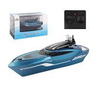 Générique Bateau télécommandé pour Piscine,Bateau Rapide télécommandé - Jouet Rechargeable pour Petits,Bateau Rapide Bleu, Jouet Aquatique électrique pour fête, Divertissement, rassemblements