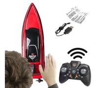 Générique Bateau Télécommandé RC pour - Jouets Aquatiques de Course 2.4 GHz - Bateau Électrique,pour de 4 à 12 Ans Filles Garçons Piscine Lac Rivière Plage Parc