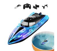 Générique Bateau Télécommandé | Véhicule De Course Électrique Et Étanche | Bateau Télécommandé pour Piscine | pour Lac Étang Jardin Piscine Été Garçons Filles Ados Étudiants