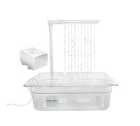 Générique Bath de Perroquet Automatique, Automatique du Perroquet | Bath de Perruche intérieure - de la Pression de la Pression d'eau réglable avec Pompe pour Perruche Gris Africaine, Douche à Poche