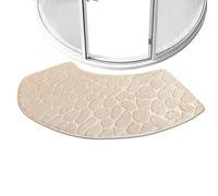 Générique Bath Mat | Curved Floor Mats for Bathroom | Washable Absorbent Carpet Home Decor Shower Accessories for Bedroom RV Apartment Kitchen Hotel Dorm Family Safety Entrance