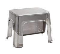 Générique Bath Stool,Clear Stable Bathroom Bench with Storage Space - Decor-Friendly Stool | Low Maintenance Small Shower Bench,for Bathroom Kitchen Bedside Vanity Corner Storage Home