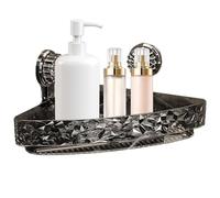 Générique Bathroom Corner Wall Shelf, Triangle Corner Rack, Artistic Shower Rack, 11.81x8.66x2.36 inches Stylish Aesthetic, 2 Tier, Easy to Install, for Kitchen, Bedroom, Living Room