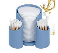 Générique Bathroom Floss Dispenser - Cotton Swab & Cosmetic Storage Box | Qtip Holder, Makeup Organizer For Dressing Table, Paper Cup & Toothpick Container (PP, Multi-Color)