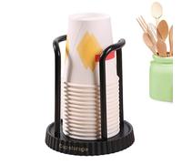 Générique Bathroom Holder - Wooden Dispenser Organizer, Coffee Station Storage, Wall Mounted Mouthwash Stand, Space Saving Countertop Design | Kitchen Coffee Bar Bathroom Setup Home Office