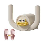 Générique Bathroom Slippers Hanger, Wall-Mounted Cartoon Sausage Mouth Rack, No-Punch Space-Saving Shoe Holder, Funny Organizer for Slippers,Scarves, and Towels, Home Storage Solution