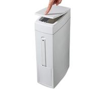 Générique Bathroom Trash Can - 4.5L Slim Design With Lid And Built-in Toilet Brush Holder | Space Saving Waste Bin For Bathroom, Kitchen, Dorm, RV, Restroom Organization Use