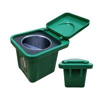 Générique Bathroom Trash Can, Wall-Mounted Waste Bin, 4.33x3.74 Inches with Cover and Easy Installation, Space Saving Organizer for Kitchen, Home Use, Odor Control, Modern Look