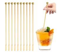 Générique Bâton à Cocktail - Bâtonnets à mélanger | Agitateurs à Cocktails - Mélangeurs de Boissons au Lait, café et thé réutilisables, brochettes pour, Fruits, Bloody Mary et apéritifs ser
