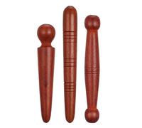Générique Bâton de Massage Bois en Rosewood Naturel 3Pcs, Outil de Massage Acupression Rétro pour Soulager le Stress et Couverture Complète des Points d'Acupression Plusieurs styles