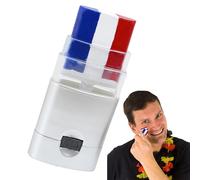 Générique Bâton de peinture pour le patriotique - Stylo marqueur tricolore arc-en-, motif drapeaux nationaux | Crayon de peinture lavable pour le, maquillage pour sports d'intérieur et d'extér