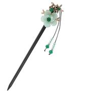 Générique Bâtonnet à Cheveux Chinois Vintage en Bois, Accessoire à Pompon pour Coiffure Élégante, Taille Unique, pour Femmes et Filles Lors D’Événements Culturels et Fêtes