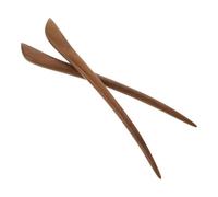 Générique Bâtonnets à Cheveux en Bois Vintage 2pcs, Épingles pour Chignon Stables et Élégantes, Accessoires Coiffure pour Femmes en Bois Naturel, pour Occasions Formelles et Décontractées