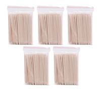 Générique Bâtonnets en Bois pour Manucure et Pédicure, 500 Pièces, Double Face, Bois Naturel, pour Nettoyer Ongles et L'épilation des Sourcils