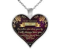 Générique Bâtons Cornaline Bijoux Mind My My Heart You Talks Collier Memorial to Day Mother's Heart Mind Jewelry Colliers et pendentifs Perles Cadeaux Colliers Chaînes Cadeaux Bijoux (G, One Size)
