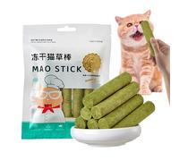 Générique Bâtons de Dentition en Naturelle pour Chat, Boules de Cage en pour Chat | Jouets Doux pour pour l'élimination des Boules de Poils | Bâtonnet d'pour, Nettoyage des Dents, Nourriture pour