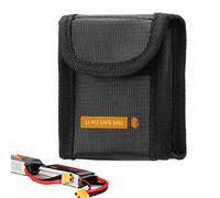 Générique Battery Bag Fireproof, Protector for Lithium Batteries, Flame Retardant Fireproof Battery Guard, High Temperature Resistant, for Safe Charging 4.33x3.5x2.48 inches